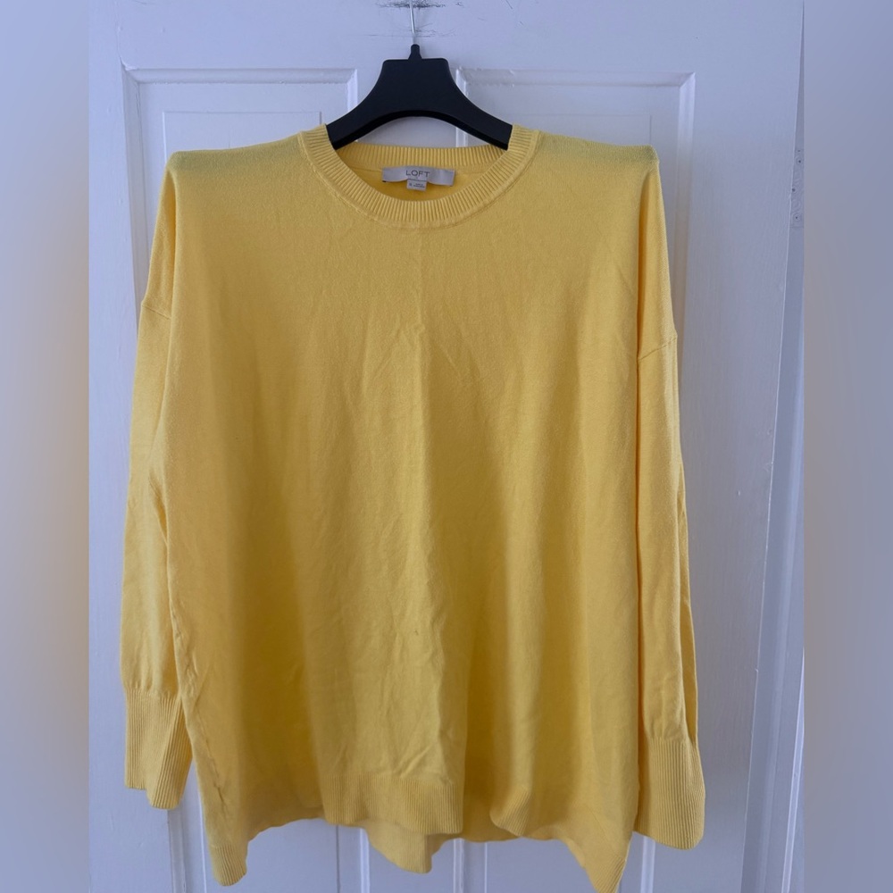 LOFT Women’s Yellow Tunic Sweater